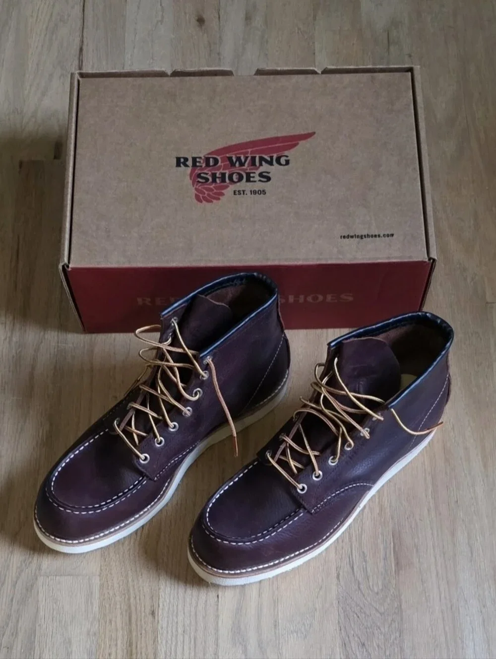BNIB Red Wing 8138 Classic Moc Toe Boots Briar Oil Slick Leather Men's 9.5